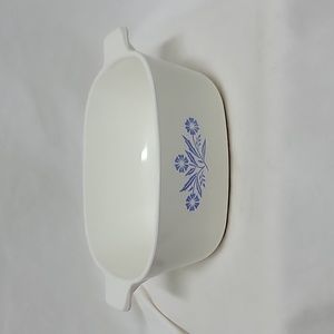 Corning Blue Cornflower Pyroceram, C-18, Vintage